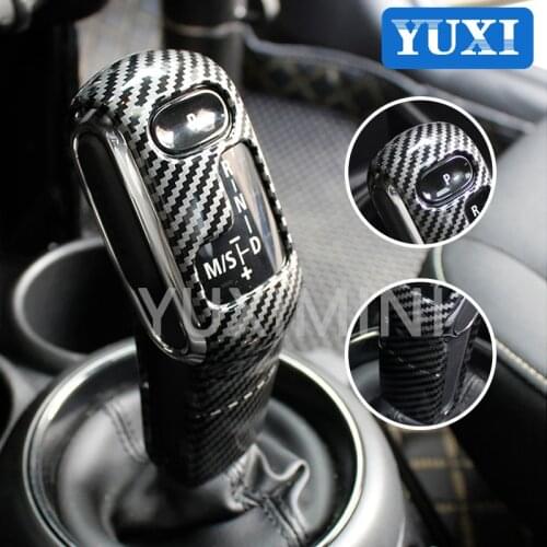 Car Gear Lever Decorative cover Protection Sticker For BMW MINI 2019-2021 Cooper S F54 F55 F56 F57 F60 Modification Accessories