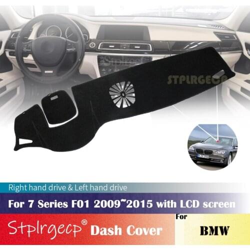 For BMW 7 Series F01 2009-2015 with LCD sreen Anti-Slip Dashboard Cover Protective Pad Car Accessories Sunshade Carpet 2010 2011