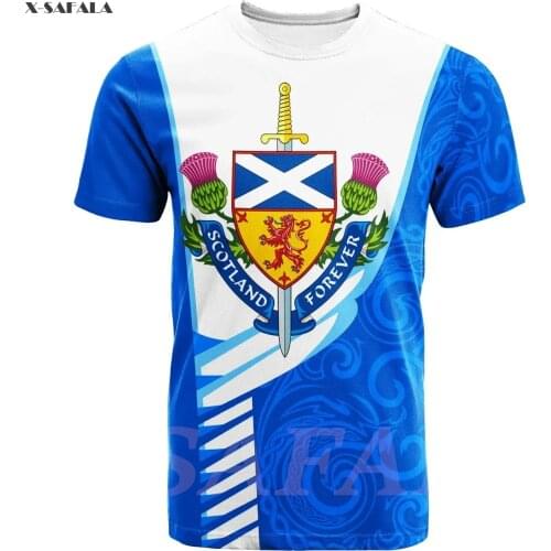 Portugal Russia Italy Spain Scotland 3D High Quallity T-shirt 4 Printed Round Neck 3 Men Unisex Harajuku Casual Top Drop Ship