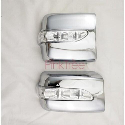 Chrome Side Wing Door Rearview Mirror Cover Trim With LED For Mercedes-Benz W124 1984-1996 Car Styling Accessories