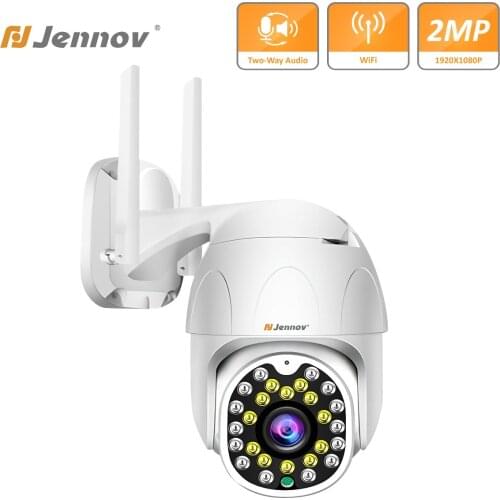 Jennov 4X Zoom 2MP Wifi IP Camera Outdoor Two-Way Audio CCTV Wireless Security Video Surveillance Dome Pan/Tilt 1080P Camhi pro