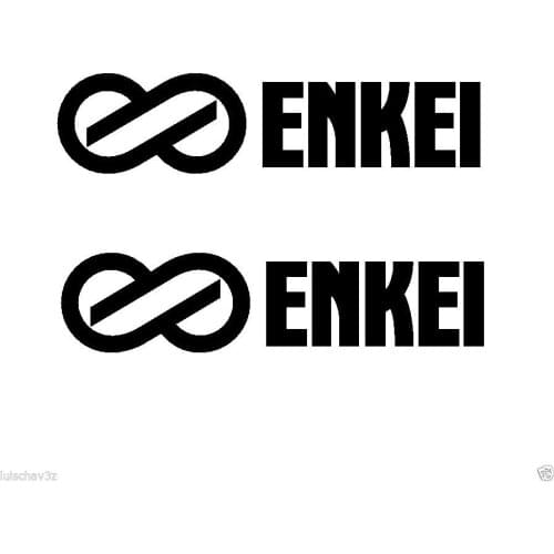 For 2Pcs (2) Enkei Rims Car Racing Wheels Window Decal Sticker Styling