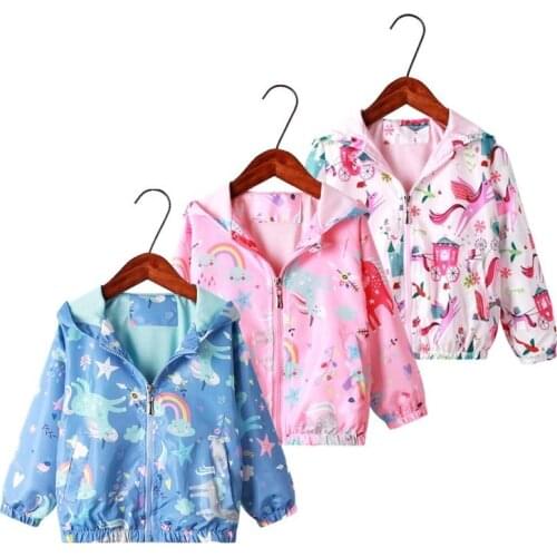 Baby Girls Cotton Soft Coat Cartoon Flowers Pattern Baby Jacket Kids Girls Hooded Outerwear Baby Boy Jacket Children Costume