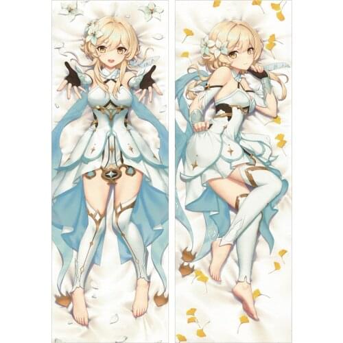 Genshin Impact Lumine Pillow Case Hugging Body Sleepy Dakimakura Cover 2WAY Peachskin Double-sided Bedroom Bedding Pillow Cover