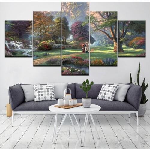 Journey to the West TV 5 Piece Canvas Wallpapers modern Poster Modular art painting for Living Room Home Decor