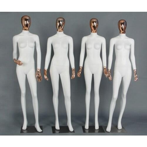 New Arrival Fashion Female Mannequin Hot Sale Golden Head Women Model On Sale