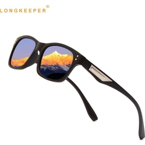 New Polarized Sunglasses Men Classic Rivet Square Sun Glasses Brand Design Women Fashion UV400 Driving Eyewear Vintage Goggles