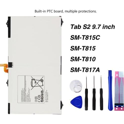 Original EB-BT810ABE Battery For Samsung GALAXY Tab S2 9.7 T815C SM-T815 T815 SM-T810 SM-T817A 5870mA