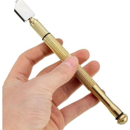 Professional Diamond Cutter Glass Wheel Blade Non Slip Metal Handle 168mm For Diy Tile Mirror Crafts Hand Cutting Tools