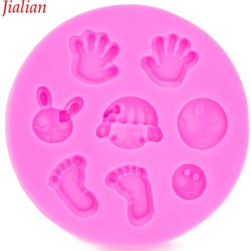 Baby born cake mold silicone food safe gum paste fondant confectionery accessories for cake decoration tools FT-0012