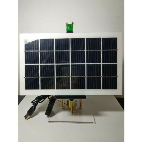 Solar Automatic Chasing Device Japanese DC Geared Motor Automatic Tracking Control Chip 4W 6V Ultra-thin Solar Panel with Holder