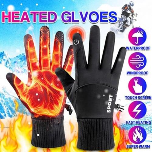 Running Skiing Warm Gloves Screen Winter Cycling Mittens Gloves Riding Screen Windproof Riding U2H2