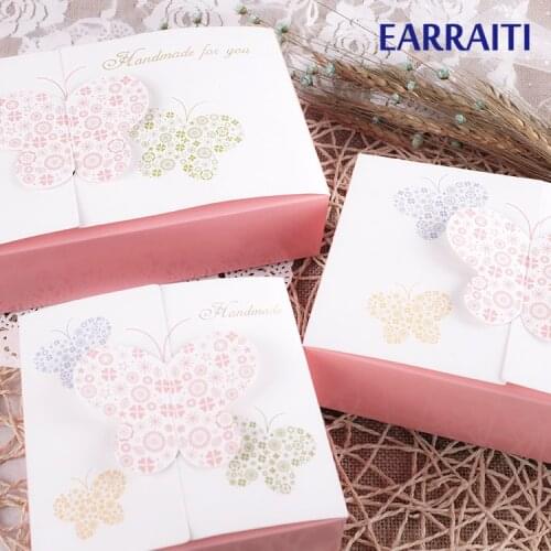 12pcs Gift Box Packaging For Beauty Colorful Butterfly Gift Candy Boxes Cupcake Cookies Birthday Wedding Party Favors Decor