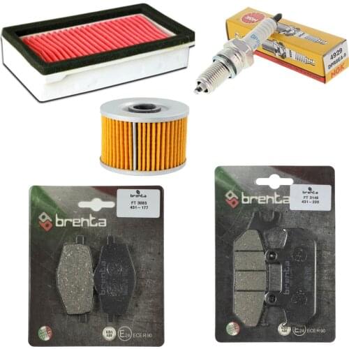 For Yamaha XT 600 EH/ EN (1991-1994) Brenta Sunwa NGK Air Filter/ Oil Filter/ Spark Plug/ Front Rear Brake Pads