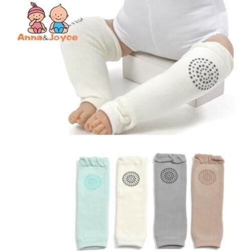 1 Pair Soft Cotton Baby Leg Warmer Boy Anti-Slip Kid Knee Pad Towel Girl Sock Infant Safety Crawling Elbow Protector