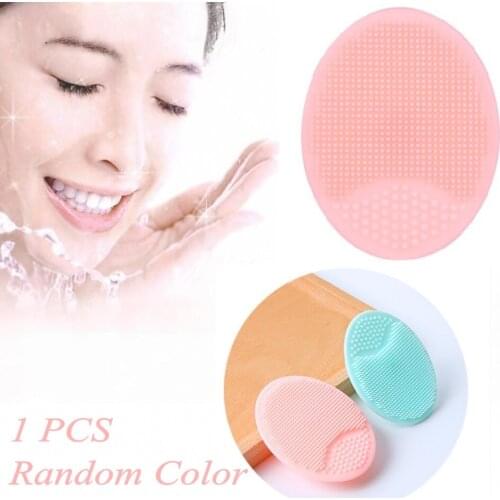1 Pcs Face Cleansing Brush Massage Waterproof Facial Cleansing Tool Soft Deep Face Pore Cleanser Brush Skin Care Random Color