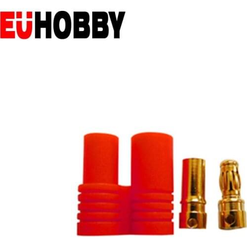 10 sets 3.5mm Gold Bullet Banana Connector Plug With Protective Sleeve For ESC Battery Motor