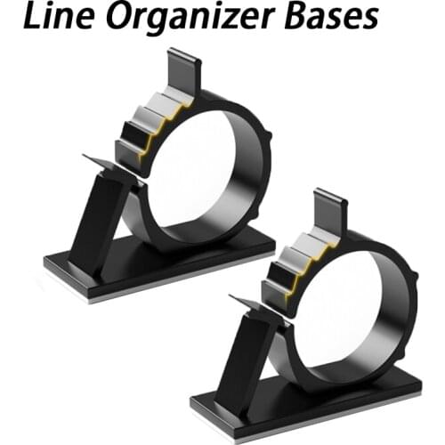 10pcs 0810/1013/1316/1720/2225mm Cable Clips Adhesive Cord Management Wire Holder Organizer Clamp Fasteners With Self-adhesive