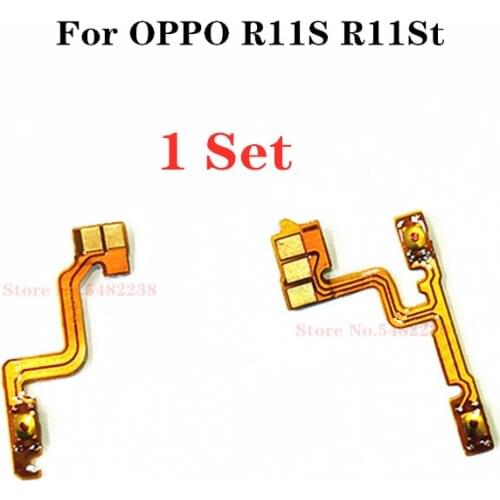 100% Original Power ON OFF Volume Side Buttons Flex Cable For OPPO R11S R11ST Power Switch Side Key Connector Replacement Parts