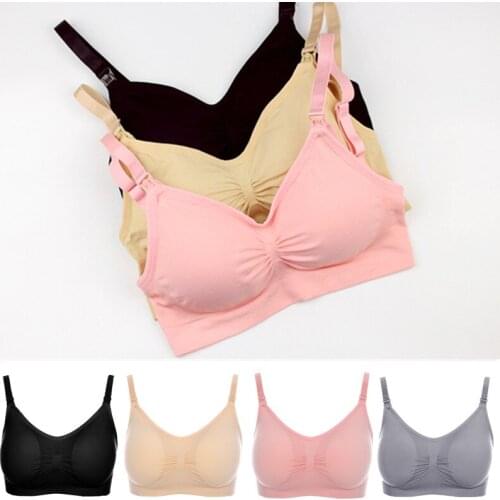 2Pcs/Sets Breast Feeding bra Maternity & Nursing Bras Cotton soutien gorge allaitement Women Underwear for Nursing Top