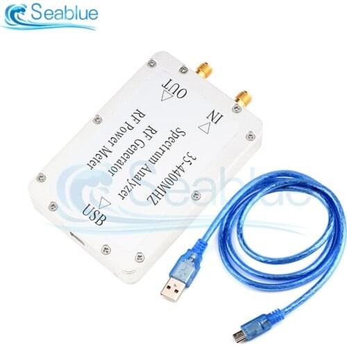 35-4400MHz Spectrum Analyzer With Aluminum Alloy Shell Sweep Signal Source Power Meter With A USB Interface High Quality