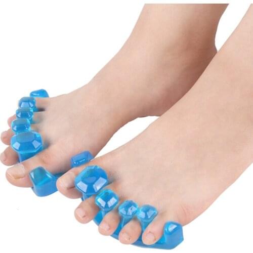 5 Pairs/Lot SEBS Valgus Corrector Separator Five Toes Separate Overlapping Toes Care, Diamond Shape Toe Finger Care Unisex