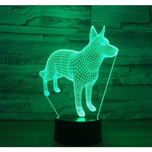 Acrylic Birthday Gift Decorative 3d Lamp Lovely 7 color change Led Night Light Christmas decorations for baby room lights