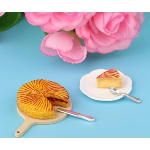 Dollhouse Decoration Accessories 1/12 Scale Miniature Food Kitchen Toy Decor Ornaments Mini Cake Food Kids Toy