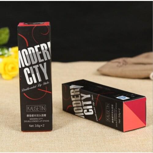 Shinny Champagne Gold Packaging Paper Box with Custom Logo for Long Lasting Natural Lip balm Waterproof Lip Stick ---PX11034