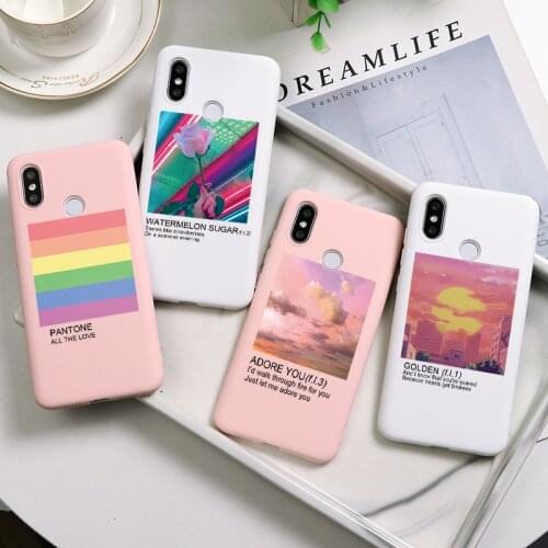 Rainbow Phone Case For Xiaomi Redmi Note 8T 8 7 6 5 K20 Pro 4X 5A Silicon Cover For Redmi S2 K30 8A 7A 6A 5 Plus Y2 Y3 Etui