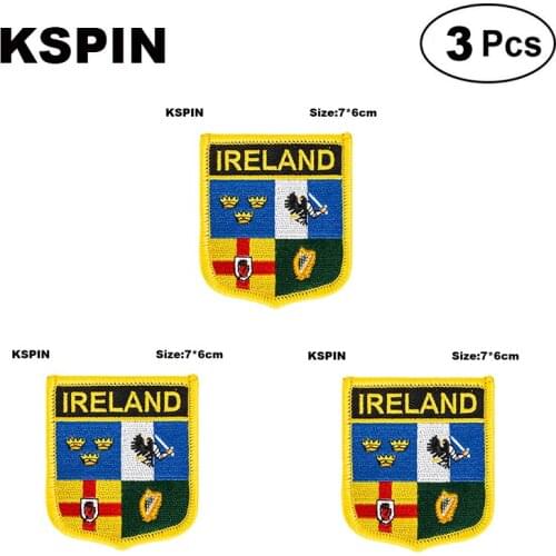 Ireland Shiled Shape Flag Patches National Flag Patches For Cothing DIY Decoration