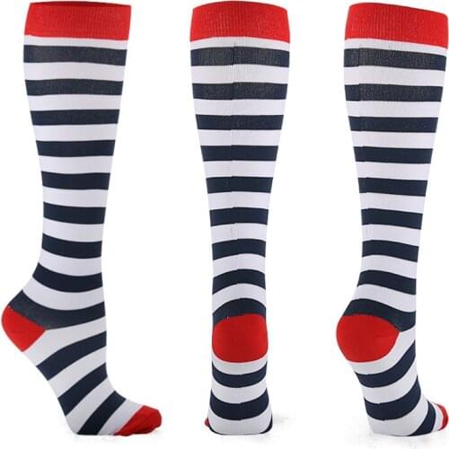 Anti Fatigue Sports Men Women Compression Socks Fit For Varicose Veins Pregnancy Edema Black Pain Relief High Stockings EU 35-46