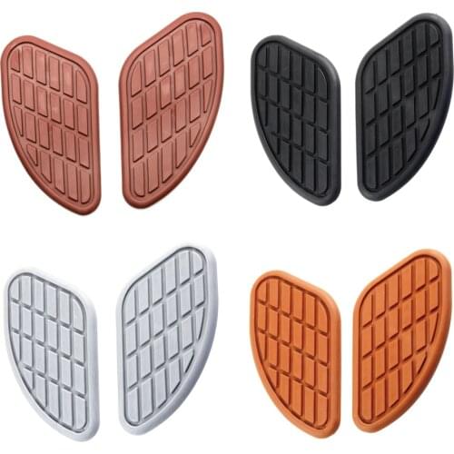 Motorcycle Fuel Tank Knee Pads Protector Stickers Side Panels Decal For Harley Honda Yamaha Cafe Racer Vintage Tank Traction Pad