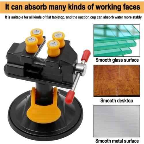 Table Vise Household Workbench Toggle Clamp Pliers Adjustable Jaw Screw Quick Positioning Fixture 360 Degree Rotating