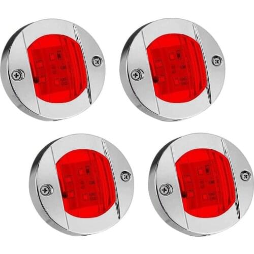 Navigation Lights LED Side Marker Light Waterproof Marine Boat Yacht Round Transom Anchor Stern Lights