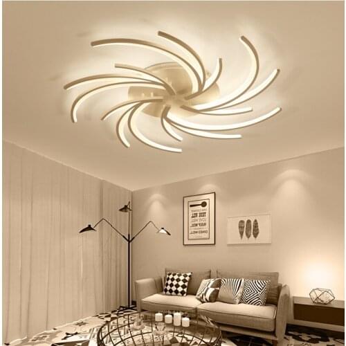 LED Ceiling Lamps Modern for Bedroom Living Room Kitchen Creative White Chandelier Lustre Dimmable Home Decor LED Ceiling Lights