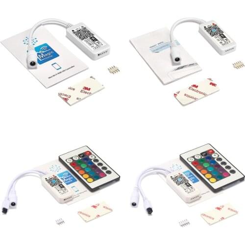 LED WIFI RGB RGBW Controller DC 5V 12V 24V Music Controller By Google Home WiFi LED Controller For 5050 LED Strip