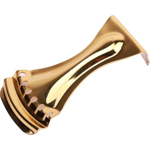 Tooyful High Quality 1Pc Steel Gold Plated Tailpiece for 6 string Dobro Resonator Professional Vibrato Bridge Guitar Acce