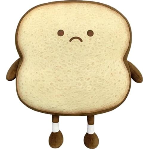 Toast Bread Pillows Creative Pillow Bread Plush Toy Plush Sofa Throw Toy Simulation Food Pillow Kids Adults Gift Pillow