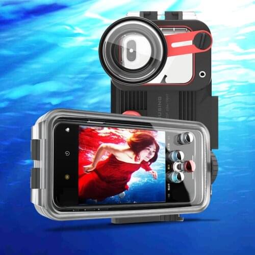 Underwater Phone Case For Huawei P20 P30 Pro Mate 20 30 Pro 60M Waterproof Phone Housing With HD Lens For Diving Swimming 1pc
