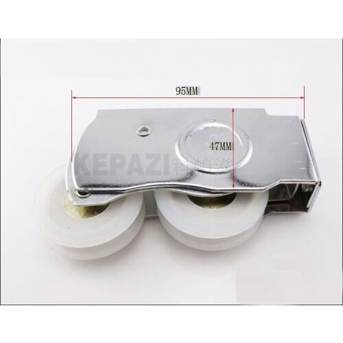 10Pcs/Lot Cast Iron Window Sash Pulleys Wooden Wheels