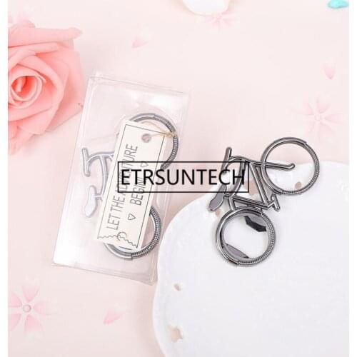 100pcs Craetive Bike Bottle Opener With Box Wedding Gift Bottle Open Can Beer Opener Kitchen Tools