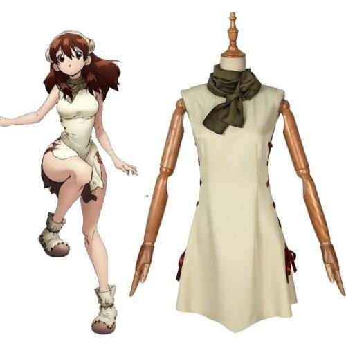 2020 Anime Dr. Stone Yuzuriha Ogawa Cosplay Costume Adult Taiju Oki Full Set Halloween Christmas Carnival Party Girl Dress
