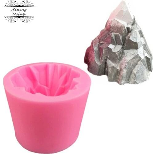3D snow mountain shape silicone mold jelly pudding Candy Chocolate Mold iceberg mousse cake decorating tool