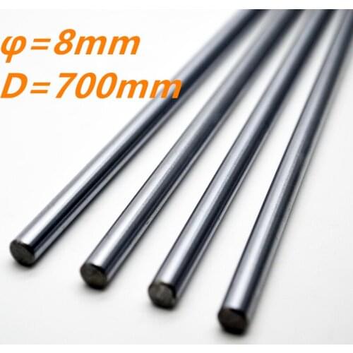 4pcs 8mm 8x700 linear shaft 3d printer 8mm x 700mm Cylinder Liner Rail Linear Shaft axis cnc parts