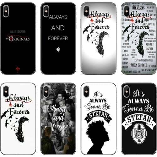 Always and Forever Vampire Diaries Accessories Case For Huawei P30 P20 Pro P10 P9 P8 Lite Y5 Y6 Y7 Y9 P Smart Plus 2018 2019