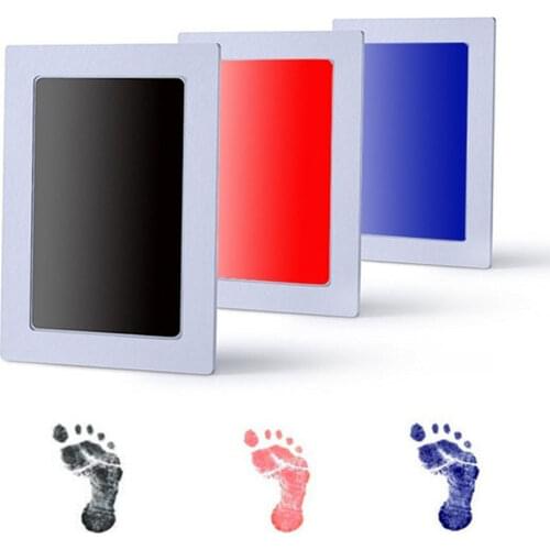 2018 Hot Sale Large Baby Handprint Footprint Non-Toxic Newborn Imprint Hand Inkpad Watermark Infant Souvenirs Casting Clay Toys