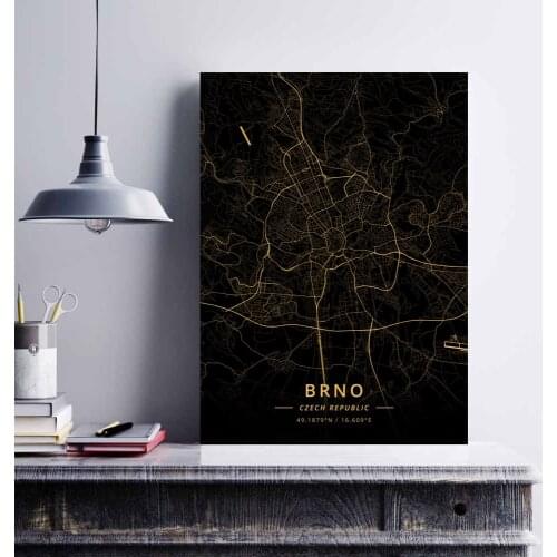 Brno Liberec Ostrava Plzen Prague Czech Republic Poster