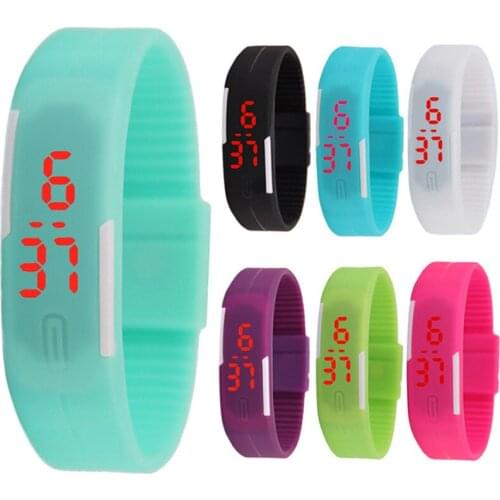 Fashion Bracelet Watch Children Watches for Girls Boys Sport Electronic Wristwatch LED Digital Child Clock Student Couple Watch