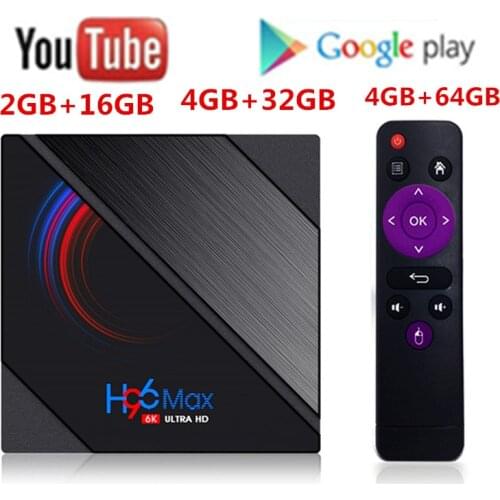 H96 max h616 caixa de tv inteligente android 10 4gb ram32gb 64gb 4k bt googleplay store youtube h96max media player conjunto cai